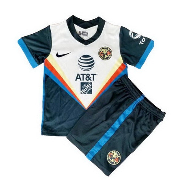 Camiseta Club América Replica Segunda Ropa Niños 2020/21 Blanco